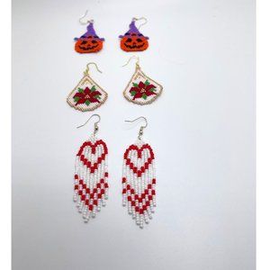 HOLIDAY EARRING BUNDLE - GET YOUR HOLIDAY ON - 3 FOR THE PRICE OF ONE